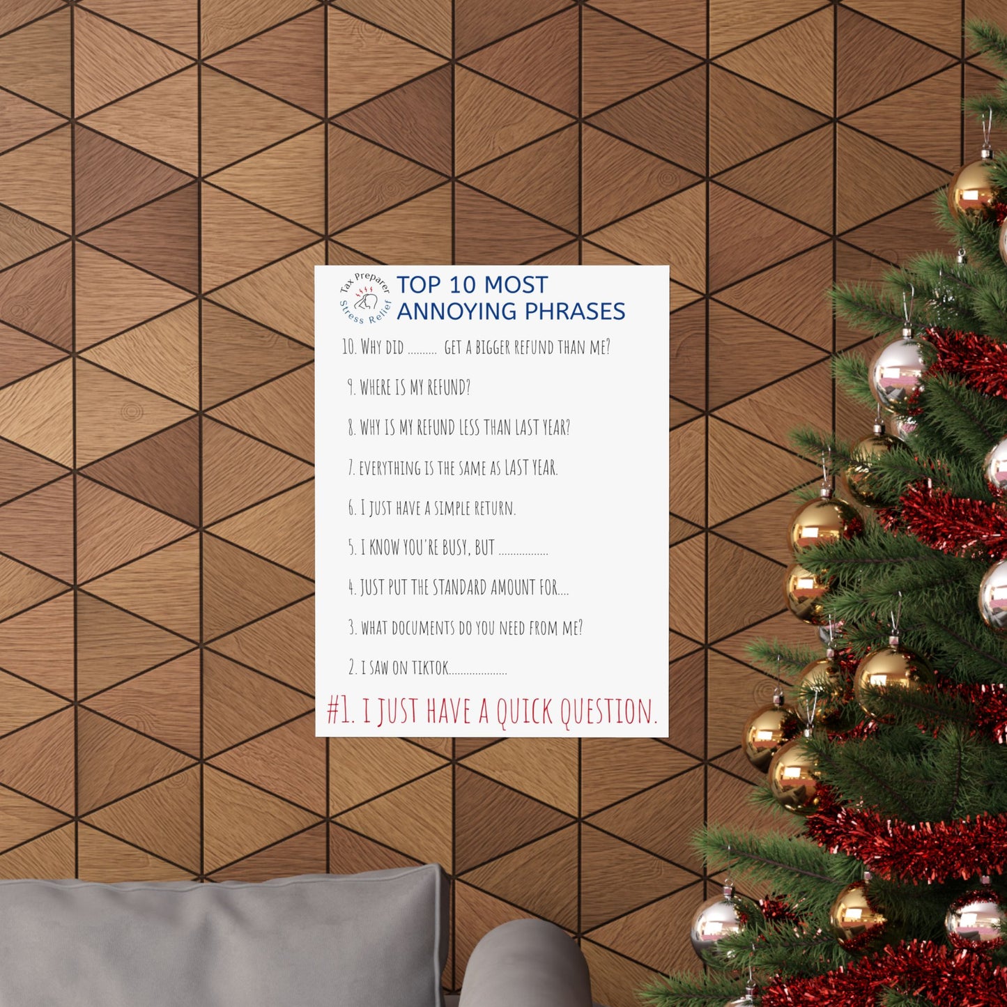 Top 10 Most Annoying Phrases - Matte Vertical Posters