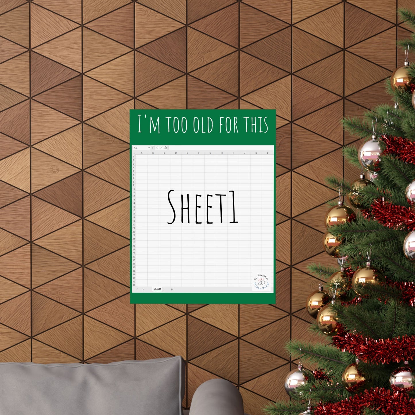 To Old for this Sheet - Matte Vertical Posters